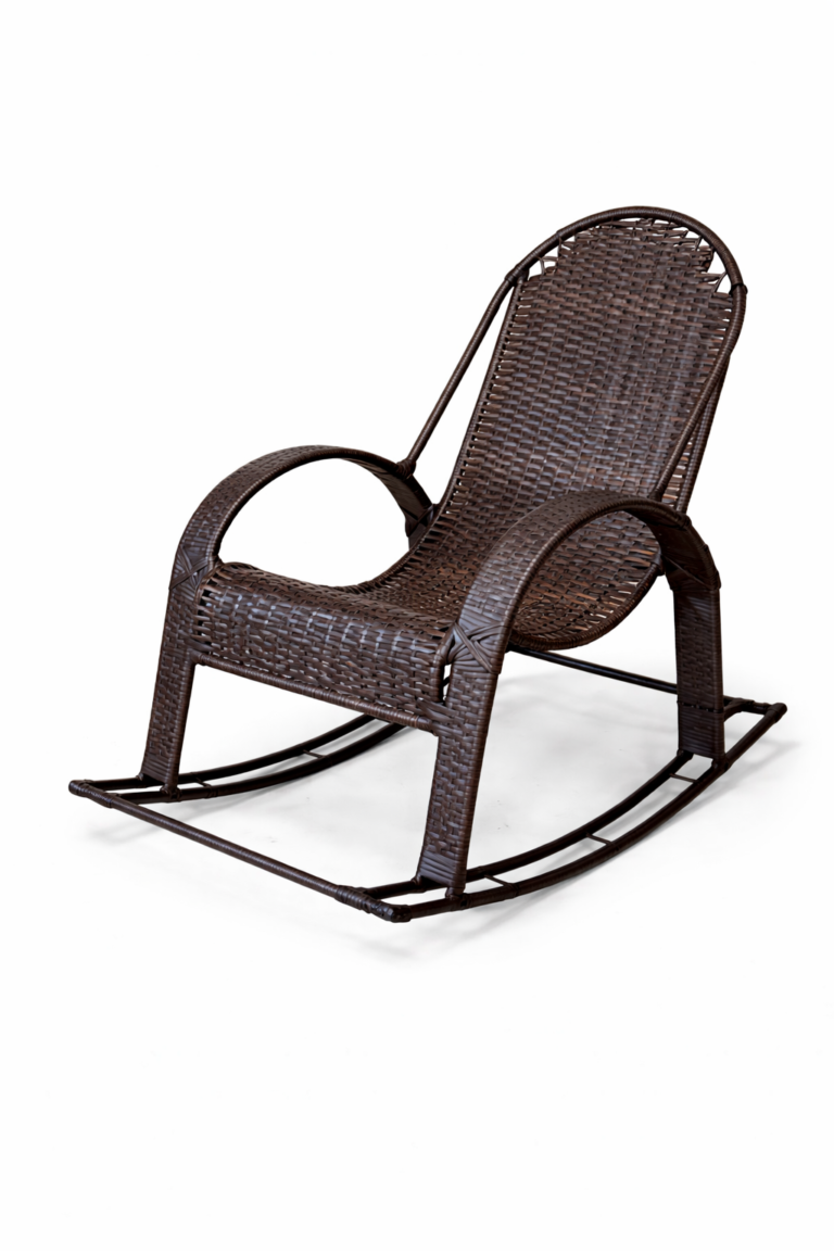 Cadeira de baloiço em vime moderno