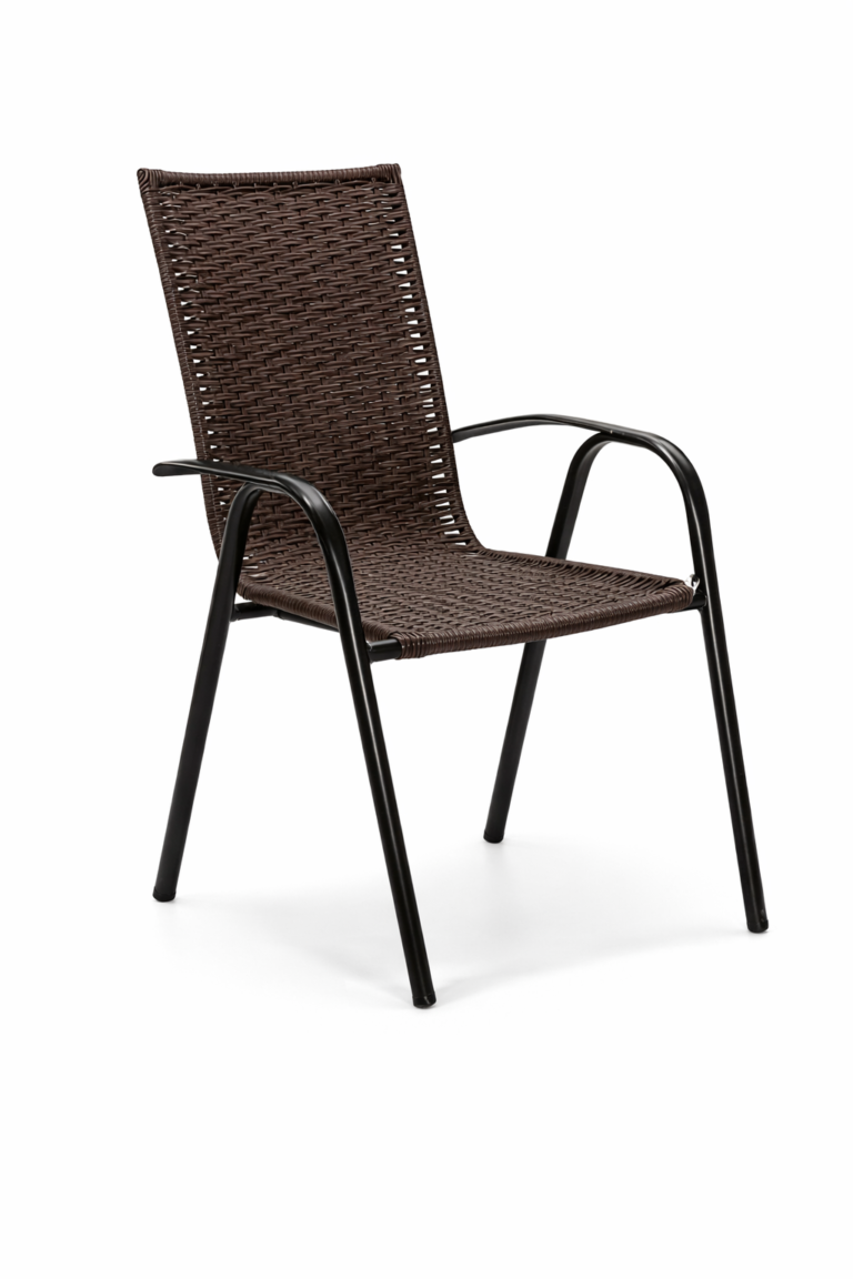 Cadeira de exterior em rattan sintético