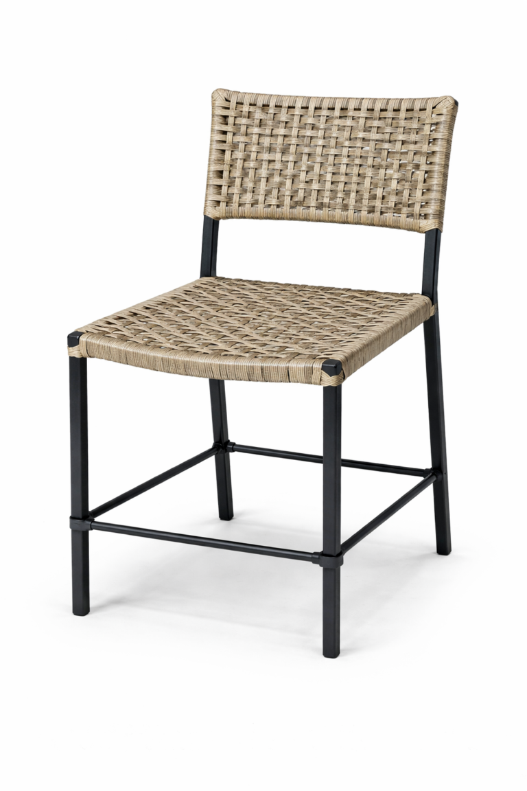 Cadeira de corda nautica e metal